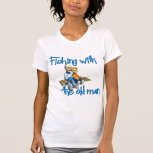 Fischerei mit dem alten Mann T-Shirt