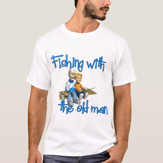 Fischerei mit dem alten Mann T-Shirt (Vorderseite)