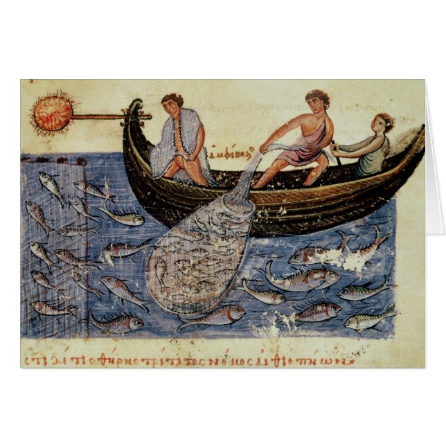 Fischerei mit einem Netz (Vorderseite (Horizontal))