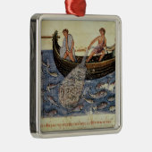 Fischerei mit einem Netz Silbernes Ornament (Rechts)