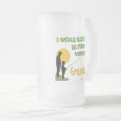 Fischerei mit Enkel Mattglas Bierglas (VorderseiteRechts)