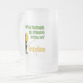 Fischerei mit Enkel Mattglas Bierglas (Vorderseite Links)