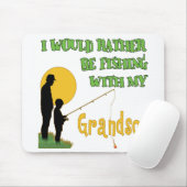 Fischerei mit Enkel Mousepad (Mit Mouse)