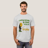 Fischerei mit Enkel T-Shirt (Vorne ganz)