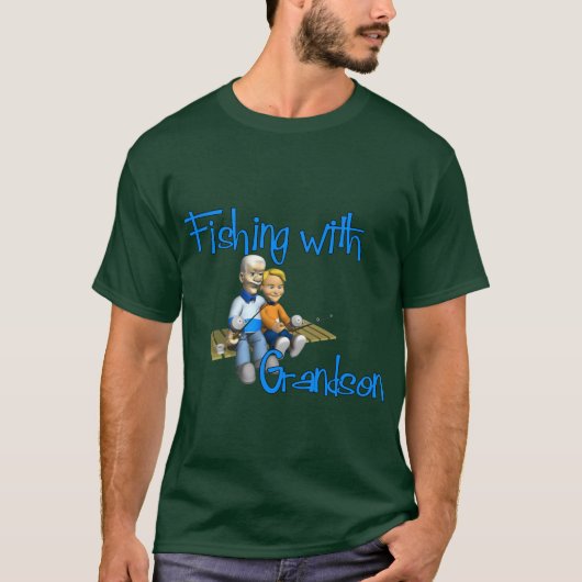 Fischerei mit Grandson Shirt (Vorderseite)