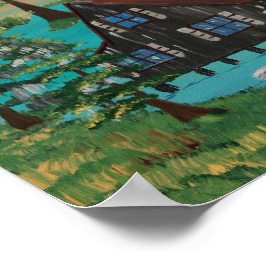 Fischerei mit Mais Poster (Ecke)