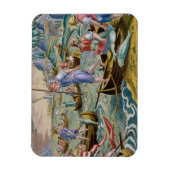 Fischerei mit Nets und Tridents im Golf von Neapel Magnet (Vertikal)