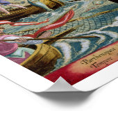 Fischerei mit Nets und Tridents im Golf von Neapel Poster (Ecke)