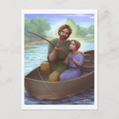 Fischerei mit Saint-Joseph Postkarte (Vorderseite)