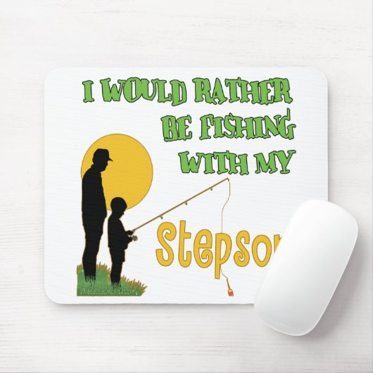 Fischerei mit Stiefsohn Mousepad (Mit Mouse)