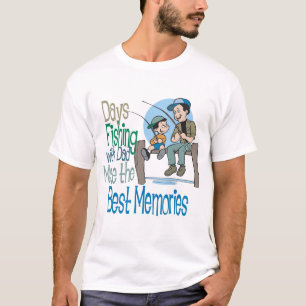 Fischerei mit Vater Vatertag Shirt