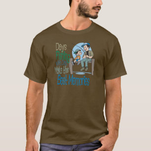 Fischerei mit Vater Vatertag Shirt