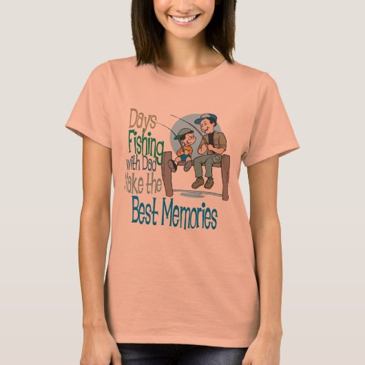 Fischerei mit Vater Vatertag Shirt (Vorderseite)