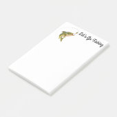 Fischerei nach der Fangnotierung Post-it Klebezettel (angewinkelt)