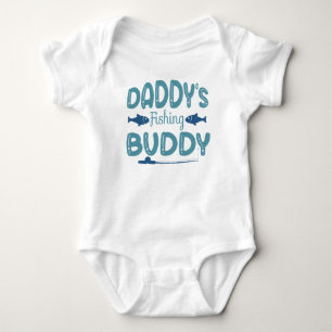 Fischerei-Neugeborenen-Geschenk, Daddy Fish Buddy Baby Strampler