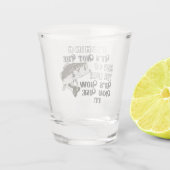 Fischerei nicht der Größe des Köder-lustigen Schnapsglas (Rückseite)
