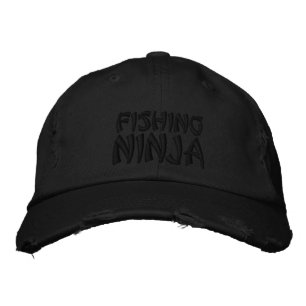 FISCHEREI, NINJA BESTICKTE BASEBALLKAPPE