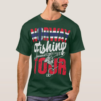 Fischerei Norwegen Fangreise Norwegischer Fisch T-Shirt