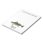 Fischerei Notizblock (Rotiert)