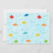 Fischerei O-Fisch-allein Einladung zum 1. Geburtst (Rückseite)