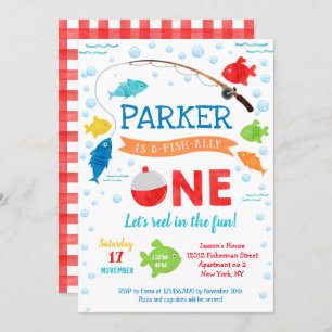 Fischerei O-Fisch-allein Einladung zum 1. Geburtst