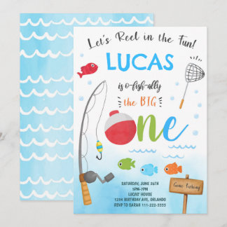 Fischerei O-Fisch-Ally 1. Geburtstag Einladung