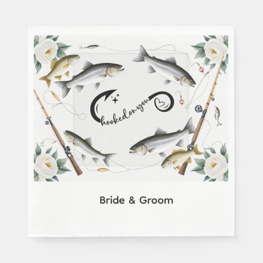 Fischerei- oder Zuchtthemen für Fischereiliebhaber Serviette (Vorderseite)