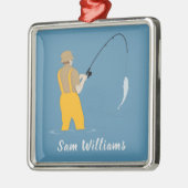 Fischerei Ornament Aus Metall (Links)