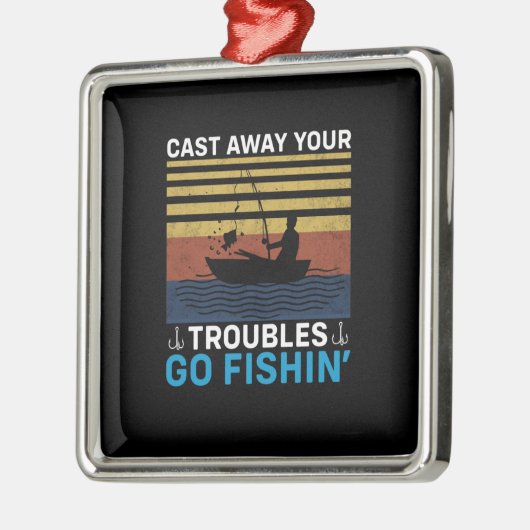 Fischerei Ornament Aus Metall (Links)