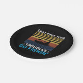 Fischerei Pappteller (Schrägansicht)