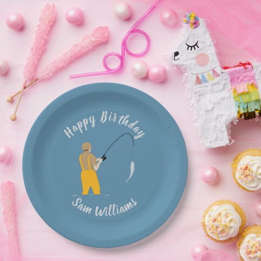 Fischerei Pappteller (Party)