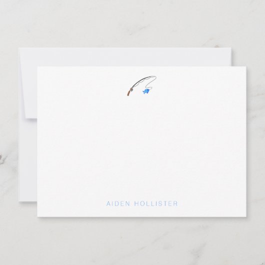 Fischerei - Personalisierte Mitteilungskarten (Vorderseite)