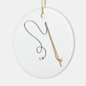 Fischerei Pole Keramik Ornament (Links)