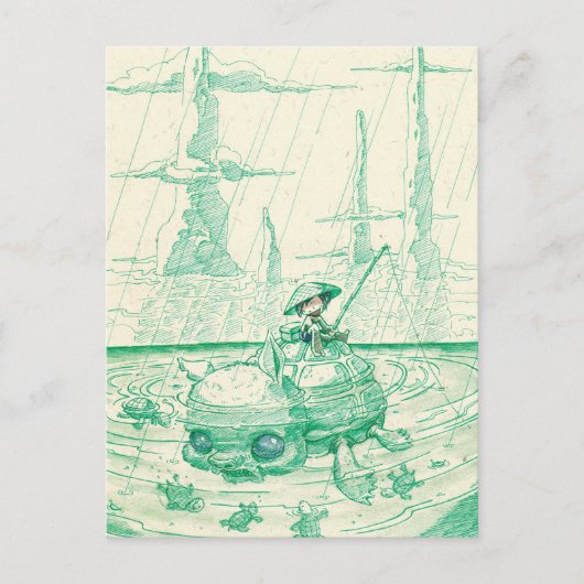 Fischerei Postkarte (Vorderseite)