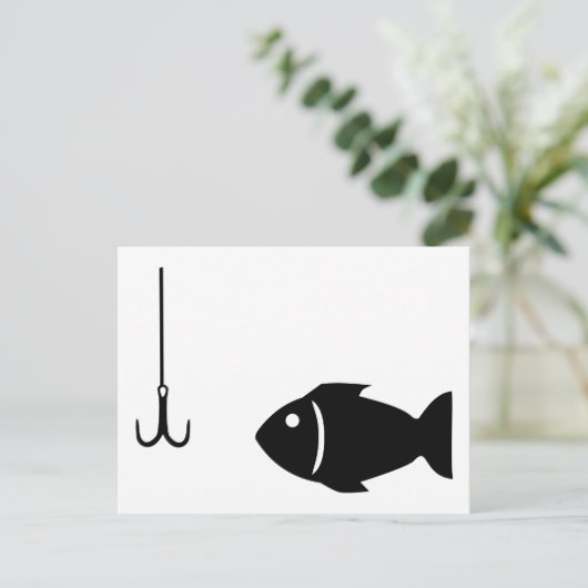 Fischerei Postkarte (Stehend Vorderseite)