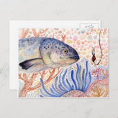 Fischerei Postkarte (Vorne/Hinten)