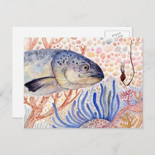 Fischerei Postkarte (Vorne/Hinten)
