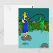 Fischerei Postkarte (Vorne/Hinten)