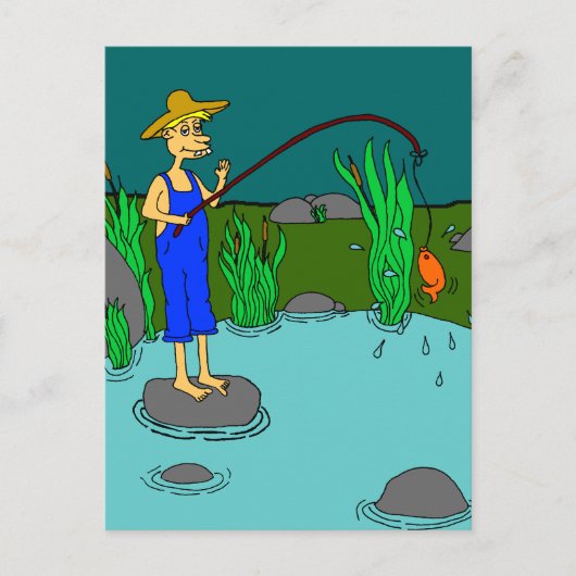 Fischerei Postkarte (Vorderseite)