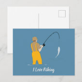 Fischerei Postkarte (Vorne/Hinten)