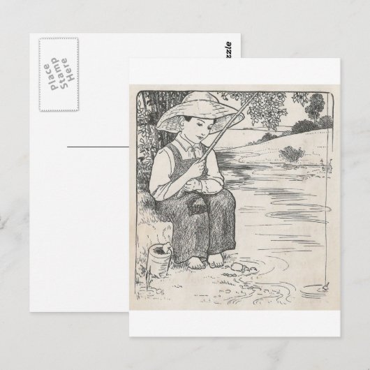 Fischerei Postkarte (Vorne/Hinten)