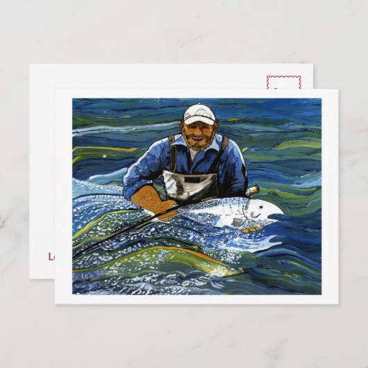 Fischerei Postkarte (Vorne/Hinten)