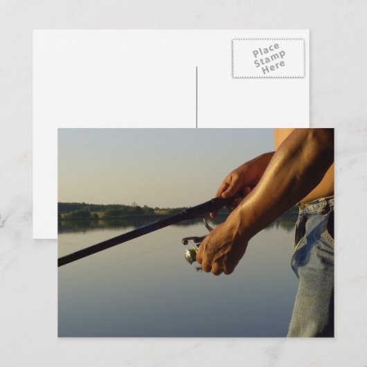 Fischerei Postkarte (Vorne/Hinten)