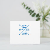 Fischerei Postkarte (Stehend Vorderseite)