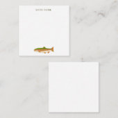 Fischerei: Rainbow Trout Stationery Post-it Notes Mitteilungskarte (Vorne/Hinten)