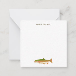 Fischerei: Rainbow Trout Stationery Post-it Notes Mitteilungskarte