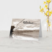 FISCHEREI ***REFLEKTIONEN DER GEMEINSAMEN ZEITEN** KARTE (Gelbe Blume)