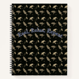 Fischerei - Rollen, Entspannung, Wiederholung Notizblock