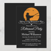 Fischerei-Ruhestandsfeier Einladung (Vorne/Hinten)