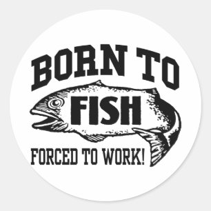 Fischerei Runder Aufkleber